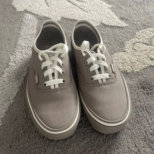 Vans Classic Gray Canvas Sneakers Size 6